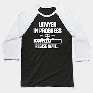 Law Student Lawyer University Graduation Bar Exam Baseball T-Shirt